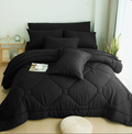 8 PCS Modern Comforter Set with Sheets All Season Bed in a Bag