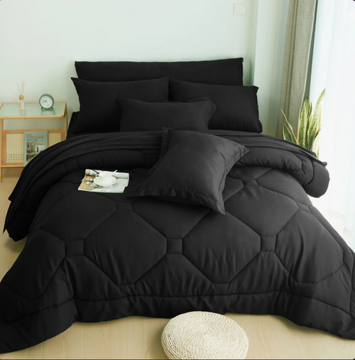 8 PCS Modern Comforter Set with Sheets All Season Bed in a Bag