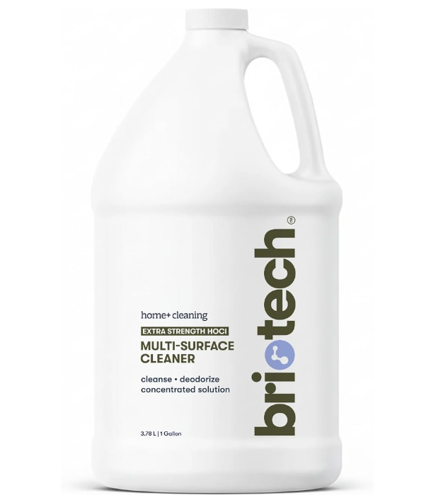 BRIOTECH Surface/Air 500, Pure Hypochlorous 500 PPM for ULV Foggers Sprayers & Humidifiers, Professional Cleaner Deodorizer for Dental, Offices, Schools, Homes, Peroxide Free, 1 Gallon Refill