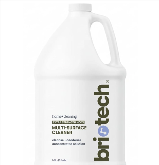 BRIOTECH Surface/Air 500, Pure Hypochlorous 500 PPM for ULV Foggers Sprayers & Humidifiers, Professional Cleaner Deodorizer for Dental, Offices, Schools, Homes, Peroxide Free, 1 Gallon Refill
