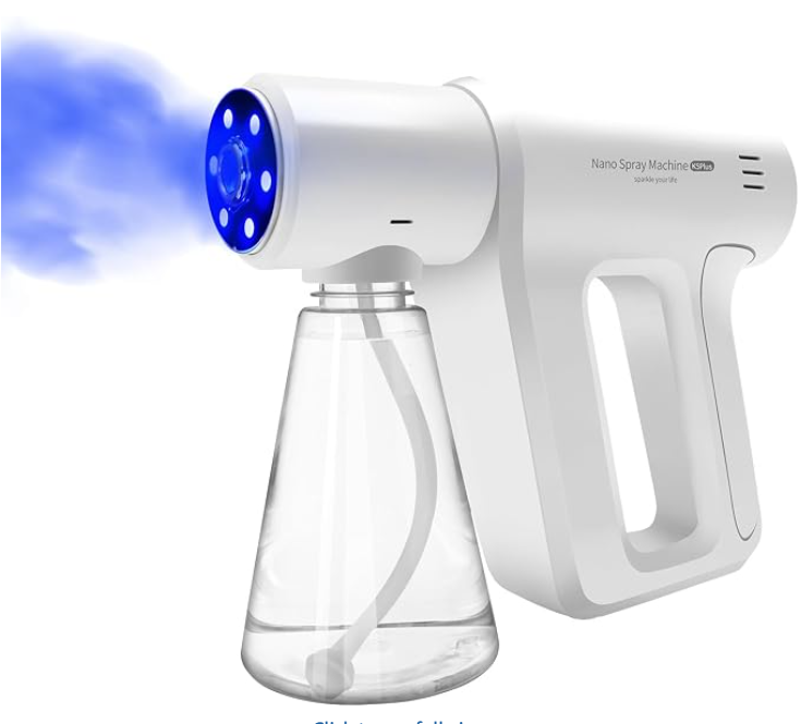 Atomizer Sprayer，Rechargeable ULV Nano Sprayer with Blue Light,Electrostatic ULV Atomizer Sprayer，Electrostatic Portable Sprayer Sprayer