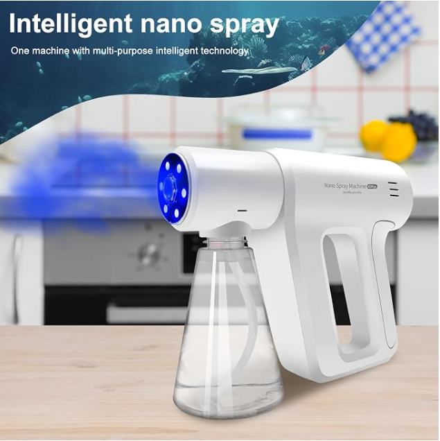 Atomizer Sprayer，Rechargeable ULV Nano Sprayer with Blue Light,Electrostatic ULV Atomizer Sprayer，Electrostatic Portable Sprayer Sprayer